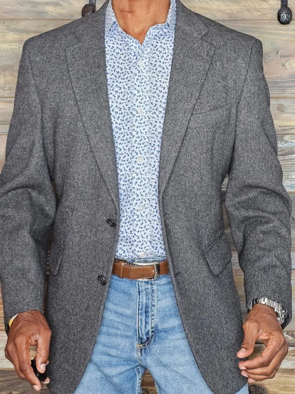 Jos. A. Bank Camelhair Gray Jacket Blazer 42R